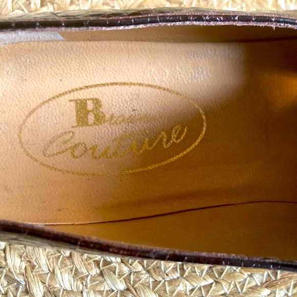 Gorgeous Chocolate Brown Leather Loafers with Gemstone Detail—Browns Couture - Picture 5 of 7